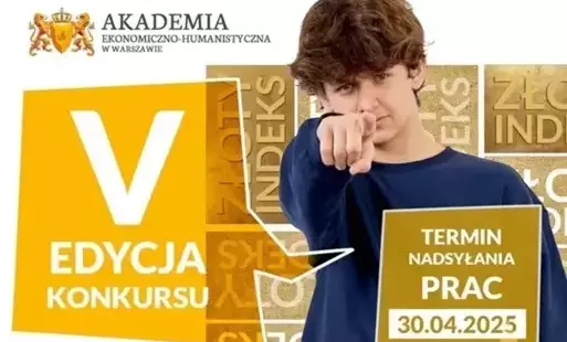 Zdjęcie do V edycja Konkursu o Złote Indeksy AEH &ndash; weź udział i studiuj na jednej z najlepszych uczelni niepublicznych w Polsce!