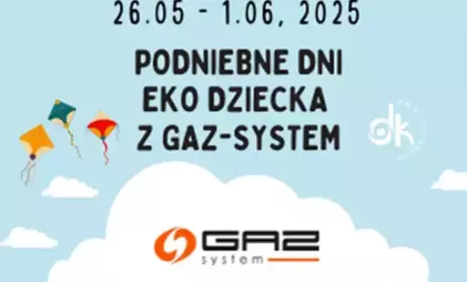 grafika promująca wydarzenie 'Podniebne dni Eko Dziecka z Gaz-System'