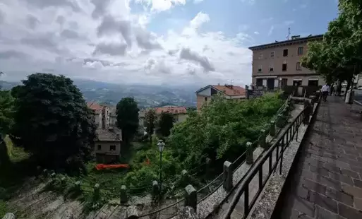 widok z góry na Rimini