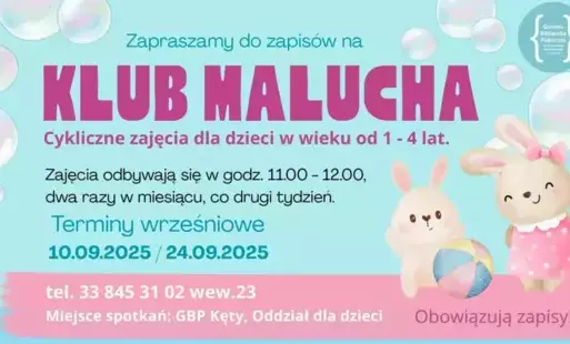 Klub malucha ulotka