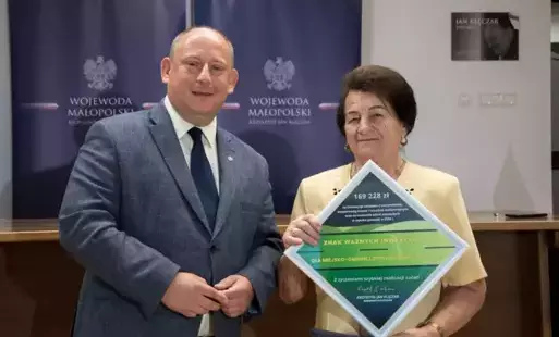 Wojewoda małopolski Krzysztof Klęczar z Prezes Miejsko-Gminnej Spółki Wodnej w Kętach