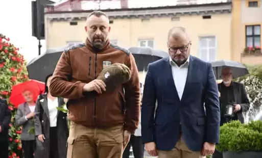 Burmistrz Gminy Kęty i Zbigniew Kurnik
