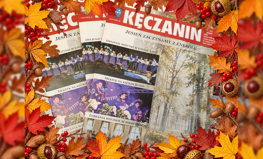 w jesiennej ramce gazeta Kęczanin - numer wrześniowy