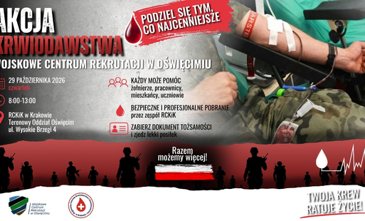 baner krwiodawstwa mcr oświecim 