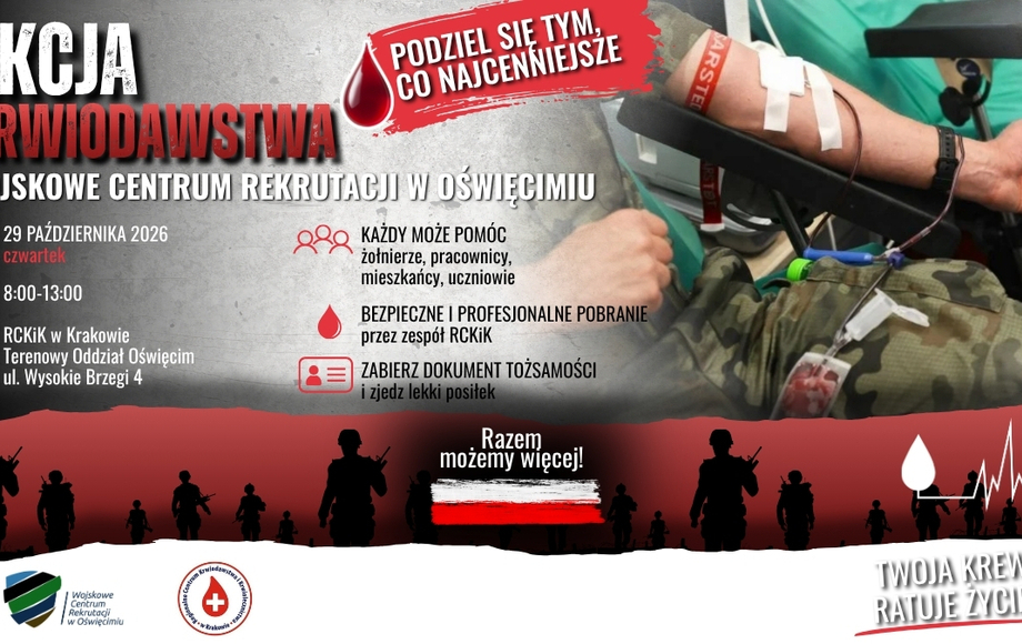 Akcja honorowego krwiodawstwa w Oświęcimiu 29 października