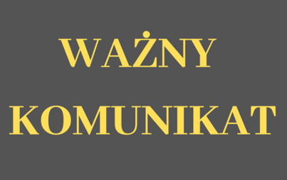 Zdjęcie do Uwaga! Wydział Komunikacji nieczynny do odwołania!