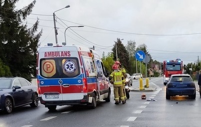 Zdjęcie do Wypadek drogowy z udziałem motocyklisty