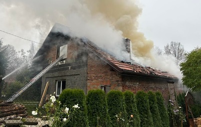 Zdjęcie do Pożar budynku w Bulowicach