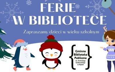 Zdjęcie do Ferie z biblioteką. Zapraszamy!