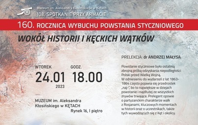 Zdjęcie do Muzeum w Kętach zaprasza na 108. Spotkanie przy armacie połączone z obchodami 160. rocznicy powstania styczniowego &ndash; wok&oacute;ł historii i kęckich wątk&oacute;w