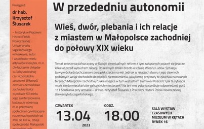 Zdjęcie do W przededniu autonomii. Muzeum zaprasza na spotkanie przy armacie