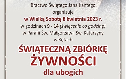 Zdjęcie do Świąteczna zbi&oacute;rka żywności dla ubogich