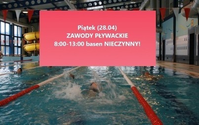 Zdjęcie do W najbliższy piątek basen nieczynny w godz. 8:00-13:00.