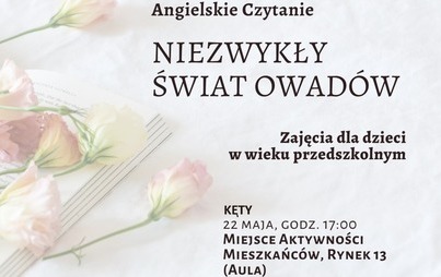 Zdjęcie do Niezwykły świat owad&oacute;w &ndash; Zajęcia języka angielskiego dla przedszkolak&oacute;w