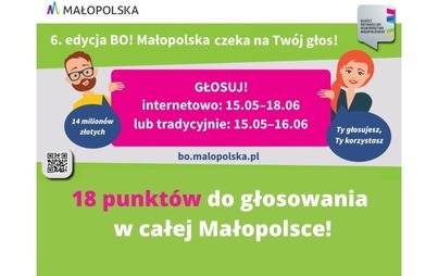 Zdjęcie do Budżet Obywatelski Małopolski. Zagłosuj na lokalne zadania!