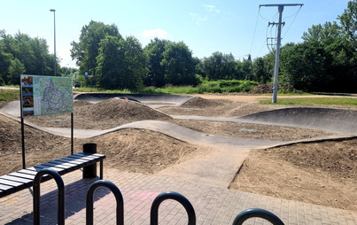 Zdjęcie do Kęcki pumptrack już po odbiorze