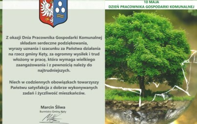 Zdjęcie do Życzenia Burmistrza z okazji Dnia Pracownika Gospodarki Komunalnej