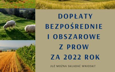 Zdjęcie do Dopłaty bezpośrednie i obszarowe z PROW za 2022 rok &ndash; już można składać wnioski