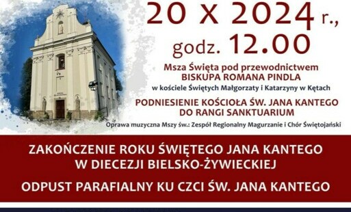 Zdjęcie do Odpust ku czci Świętego Jana Kantego i zakończenie roku jubileuszowego - zapraszamy