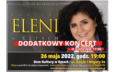 Zdjęcie do Dodatkowy koncert Eleni w Kętach!