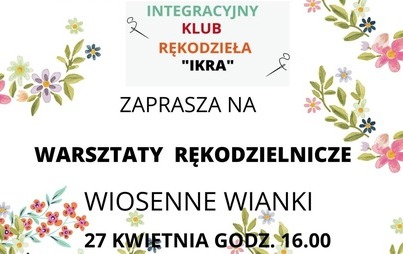 Zdjęcie do Artystyczne warsztaty tw&oacute;rcze &quot;Wiosenne Wianki&quot;