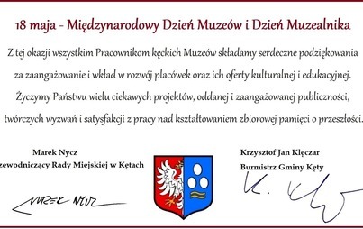 Zdjęcie do Życzenia z okazji Międzynarodowego Dnia Muze&oacute;w i Dnia Muzealnika 