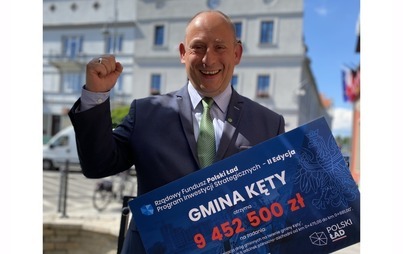 Zdjęcie do 9 452 500 zł dla Gminy Kęty! Burmistrz odebrał dziś promesę!