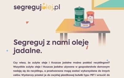 Zdjęcie do Segreguj olej także w Święta!