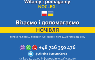 Zdjęcie do Program wsparcia uchodźc&oacute;w: WITAMY I POMAGAMY &ndash; NOCLEGI