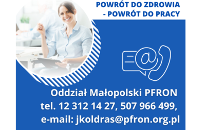 Zdjęcie do Powr&oacute;t do zdrowia, powr&oacute;t do pracy!