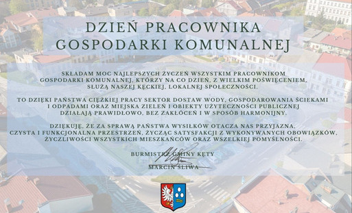 Zdjęcie do Życzenia z okazji Dnia Pracownika Gospodarki Komunalnej