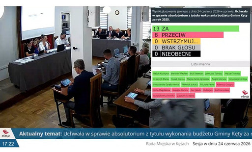 Zdjęcie do Burmistrz Gminy Kęty z wotum zaufania oraz absolutorium