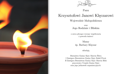 Zdjęcie do Kondolencje