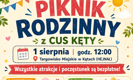 Zdjęcie do Piknik Rodzinny &bdquo;Wakacje z CUS" &ndash; zapraszamy mieszkańc&oacute;w Gminy Kęty!