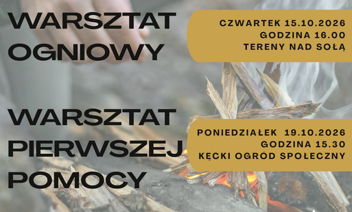 Plakat promujący warsztaty Fundacji Leśne Przebudzenie